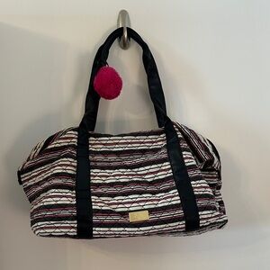 Betsy Johnson Black and White Striped Women's Bag